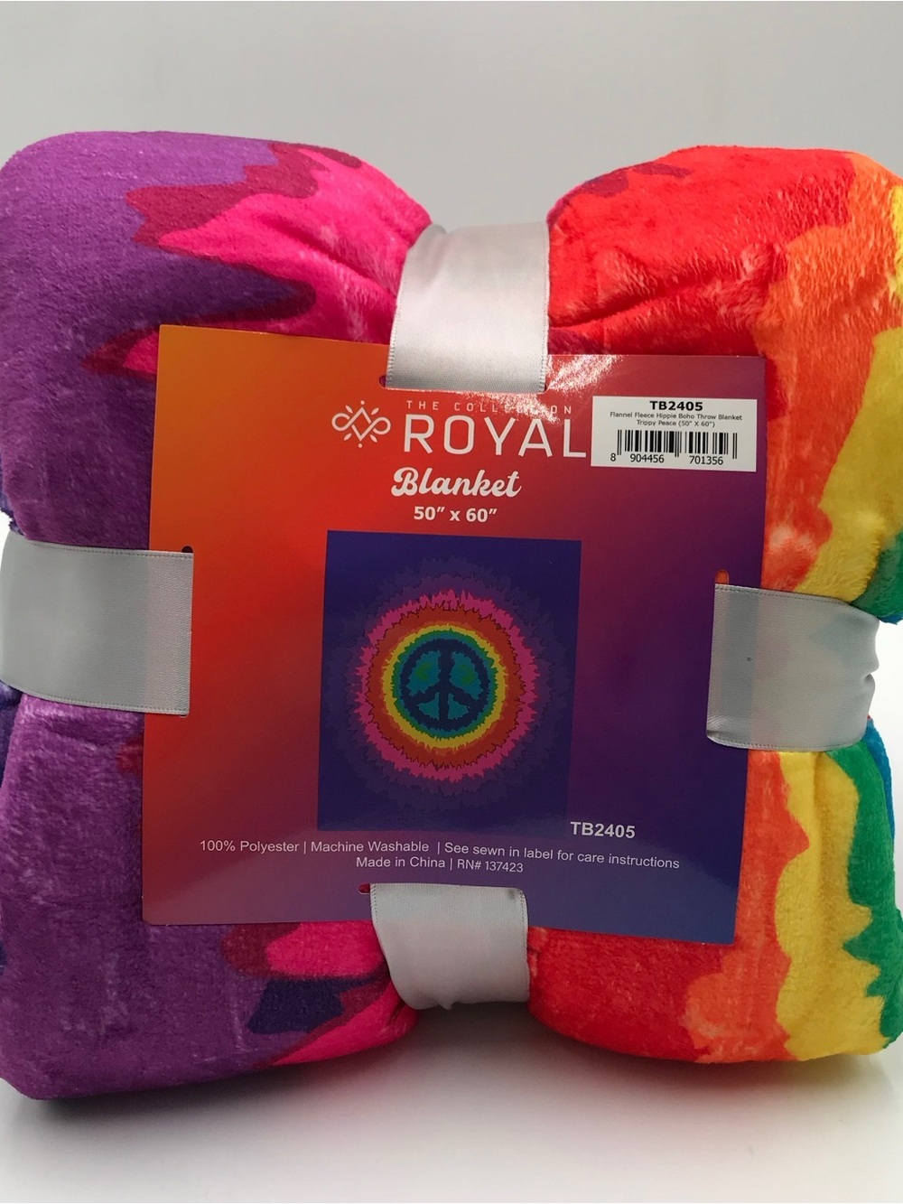 BNWT The Royal Collection Tye Dye Throw Blanket
